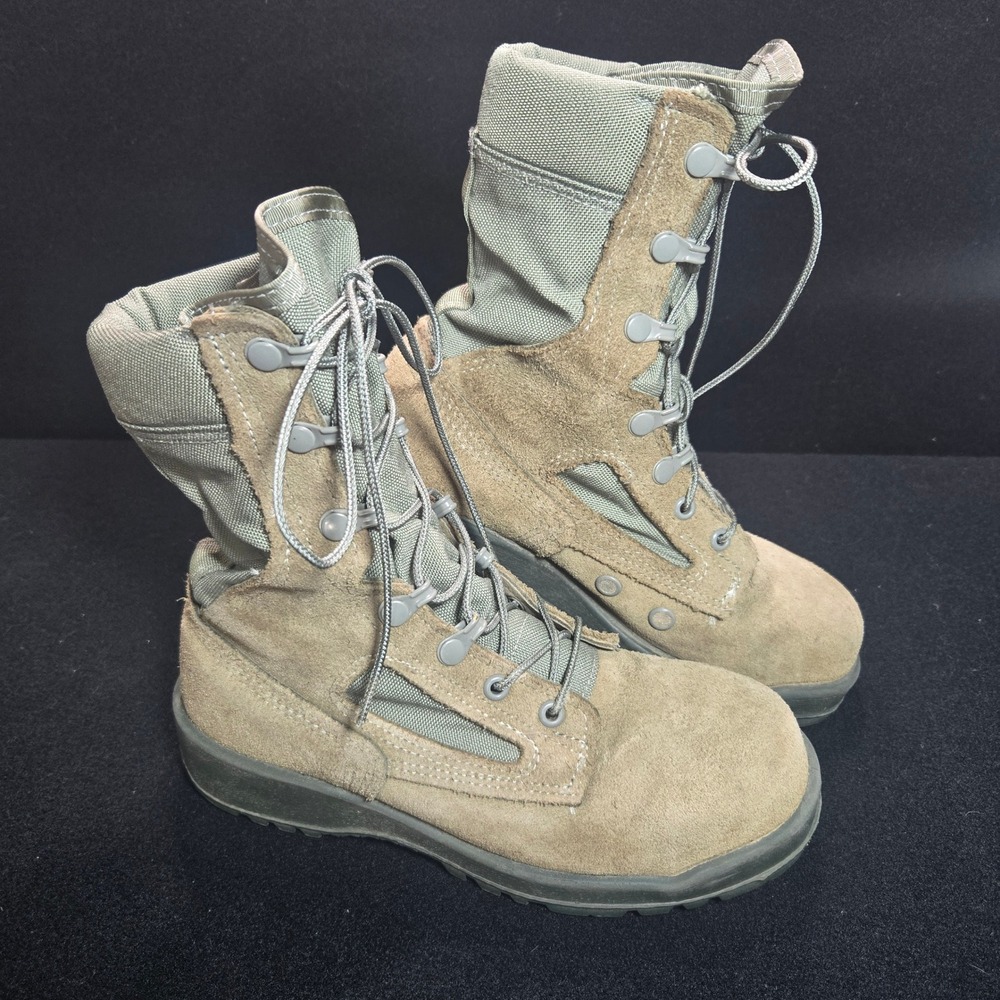 Belleville F600 ST Sage Green Steel Toe Flight Boots US Air Force Size 6.0 R